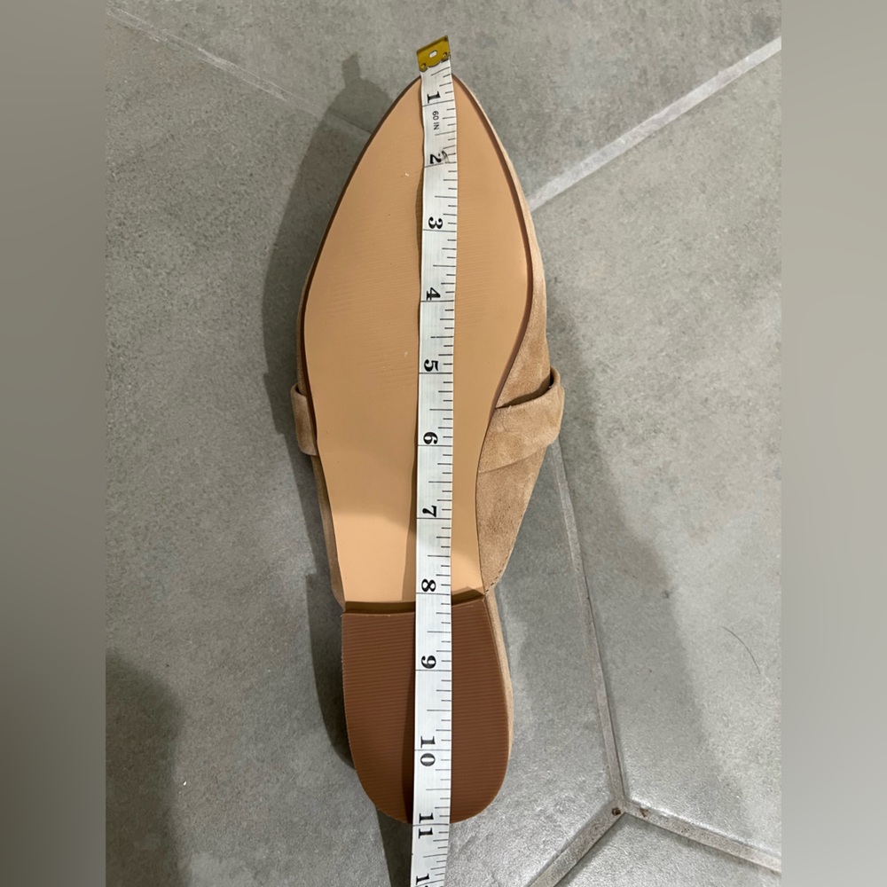 Steve Madden tan pointed toe chain flats - Picture 9 of 11